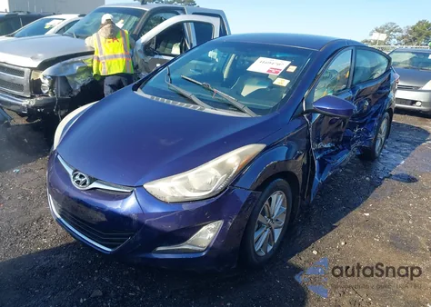 2014 Hyundai Elantra Se from USA, damaged, VIN 5NPDH4AE3EH529805